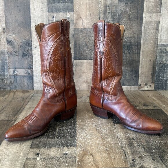 Lucchese L6616 San Antonio Vintage Western Cowboy Boots Mens 9 D - Picture 4 of 12